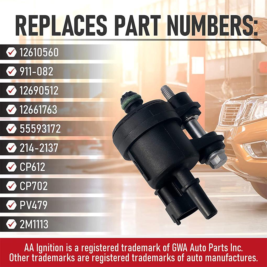 Электромагнитный клапан Запасная часть Автотовары Угольный фильтр Аксессуары для автомобиля Высокая эффективность Модернизированные фитинги Электрические клапаны