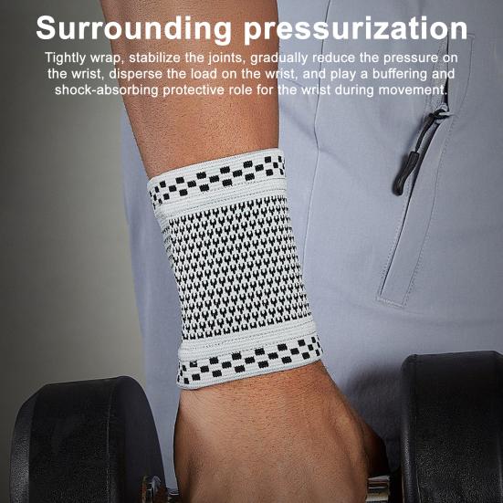 Компрессионный рукав для запястья для мужчин и женщин, дышащий поддерживающий бандаж для запястья, эластичные напульсники для тренировок при артрите, запястном канале