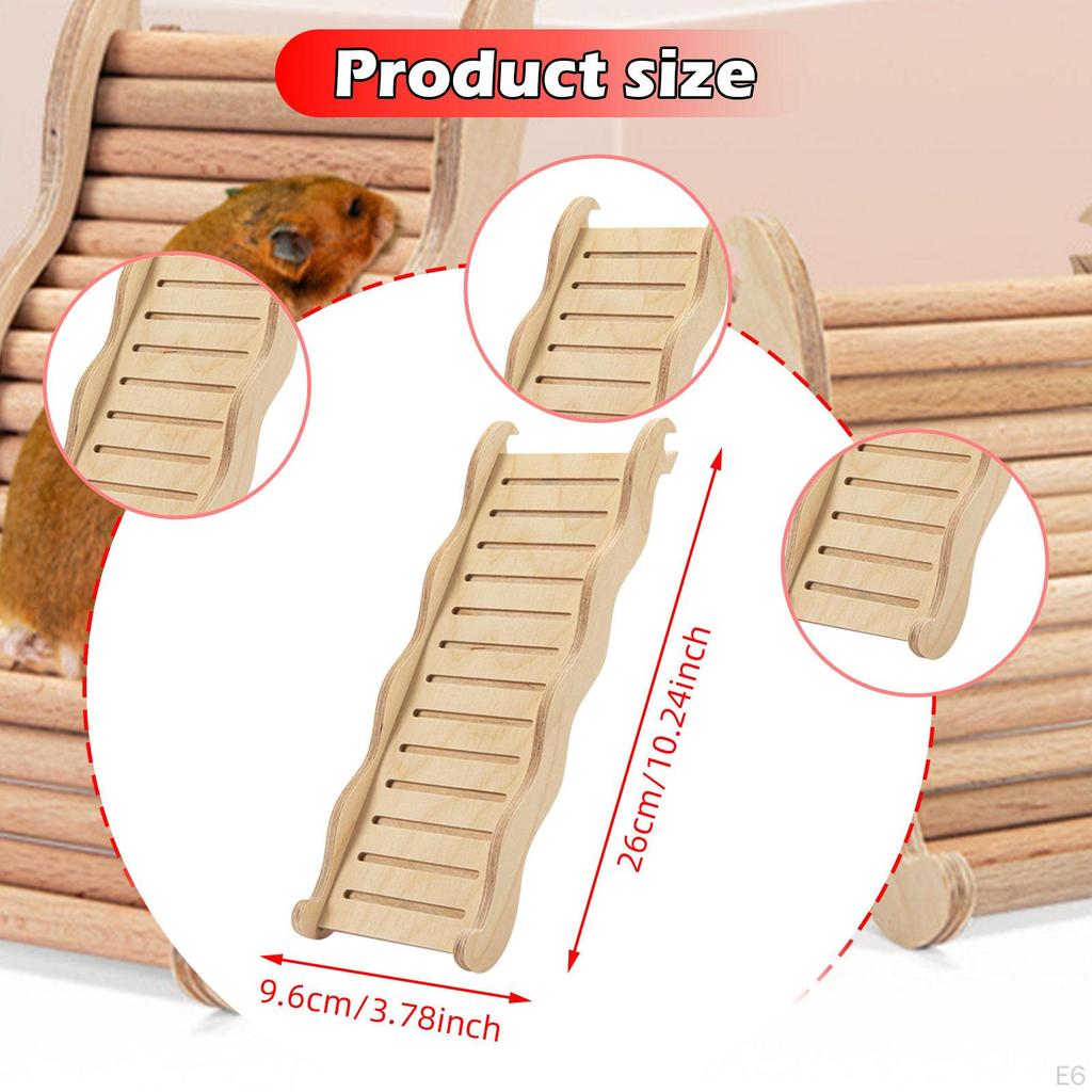 Деревянная лесенка для хомяка, клетка для кролика, пандус, игрушка для скалолазания, карликовый мост, лесенка, мост, для