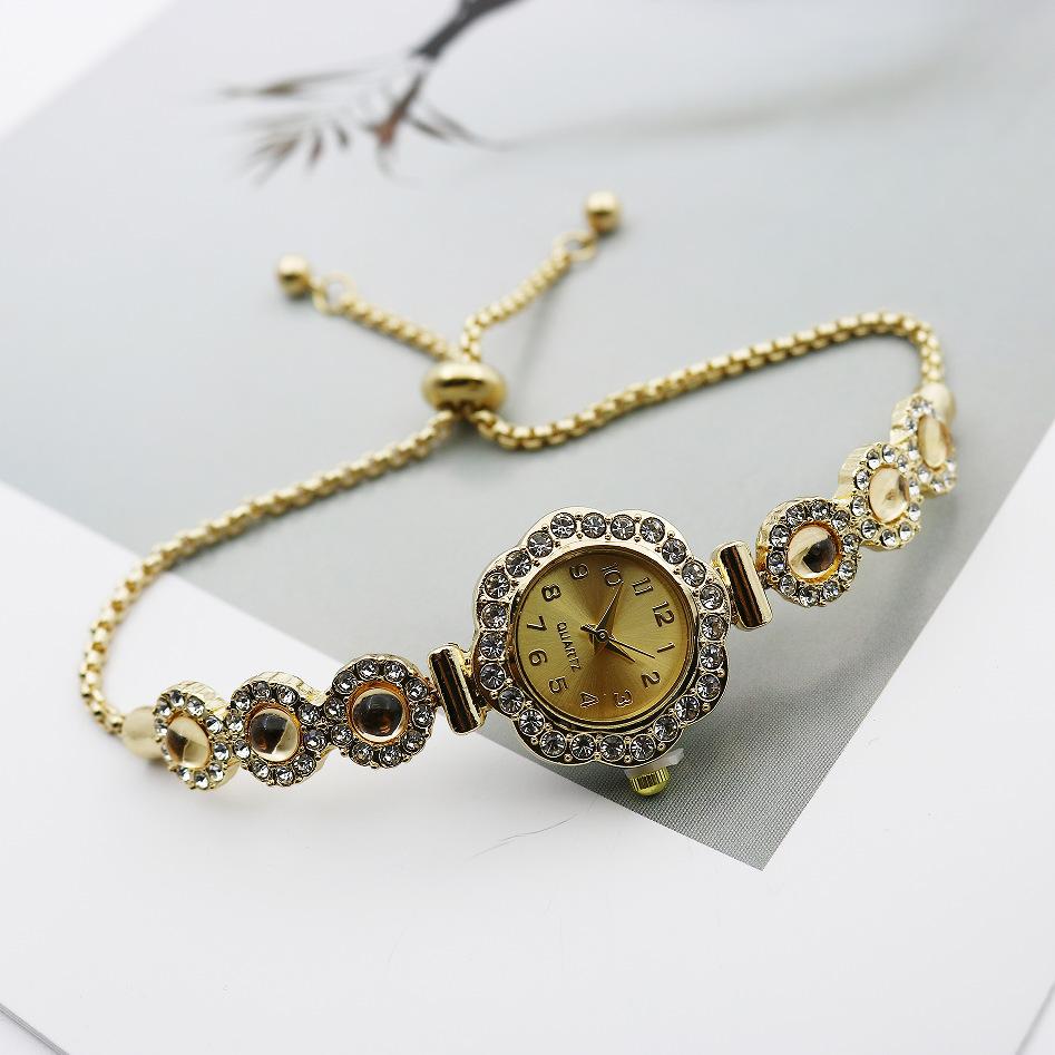 Женские часы Браслет из халцедона Часы на шнурке Свободная регулировка Легкая роскошь Темперамент Мода Кварцевые часы