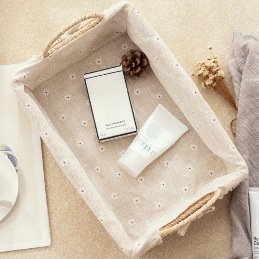 Украшения для дома, плетеные вручную корзины, имитация ротанга, органайзер для рабочего стола, всякая всячина