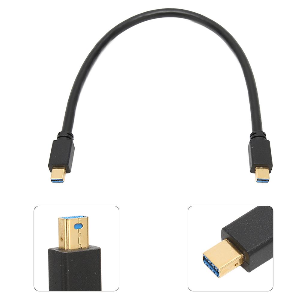 DP Male to DP Male Поддержка 8K на 60 Гц 4K на 144 Гц 2K на 165 Гц Кабель DP1.4 30 см Мини-кабель DP для