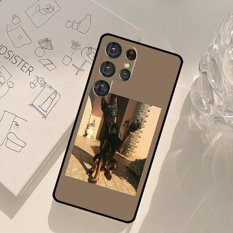 Doberman dog Phone Case For Samsung Galaxy S26 S24 S20 S21 S22 S23 S25 Ultra S10 Plus S25 FE Back Cover
