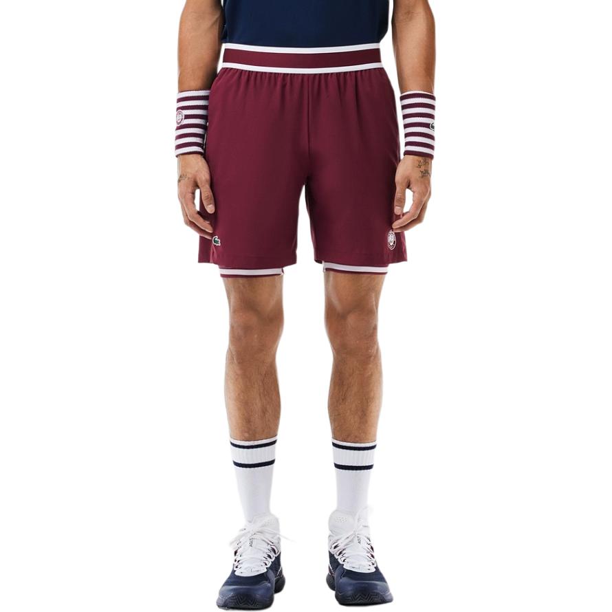LACOSTE Casual Shorts Men's 2 Pack IKS/Dark Red GH7838