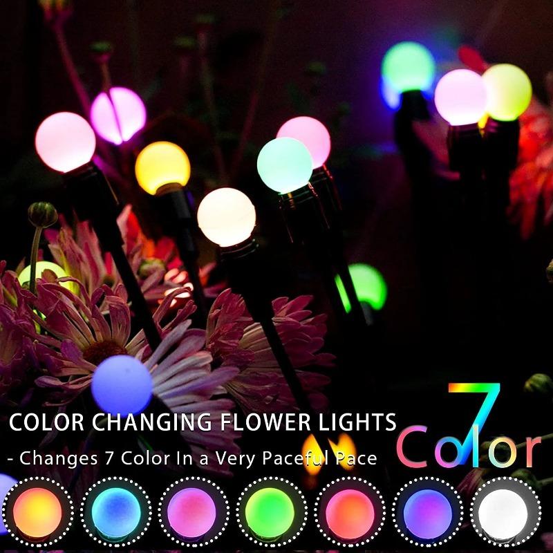 Christmas Decoration Solar Powered Firefly Lights Outdoor Waterproof Vibrant Garden Lights Upgraded for Wedding and Garden