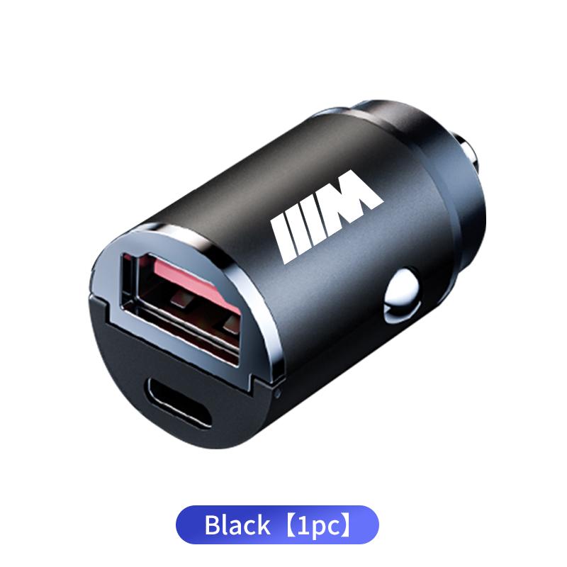 Car Charger USB Type-C Fast Charging Power Adapter Automotive Interior Stickers For BMW X1 X2 X3 X5 X4 X6 X7 G30 G20 G32 G11 G12