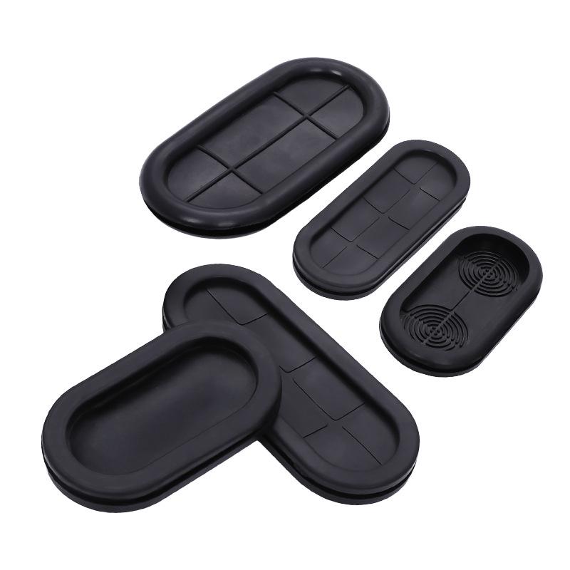 Rubber Oval Grommet Cable Entry Seal - Dustproof Protective Cover