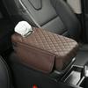 Car Armrest Box Solid Color Simple Multifunctional Storage Bag Car Tissue Box