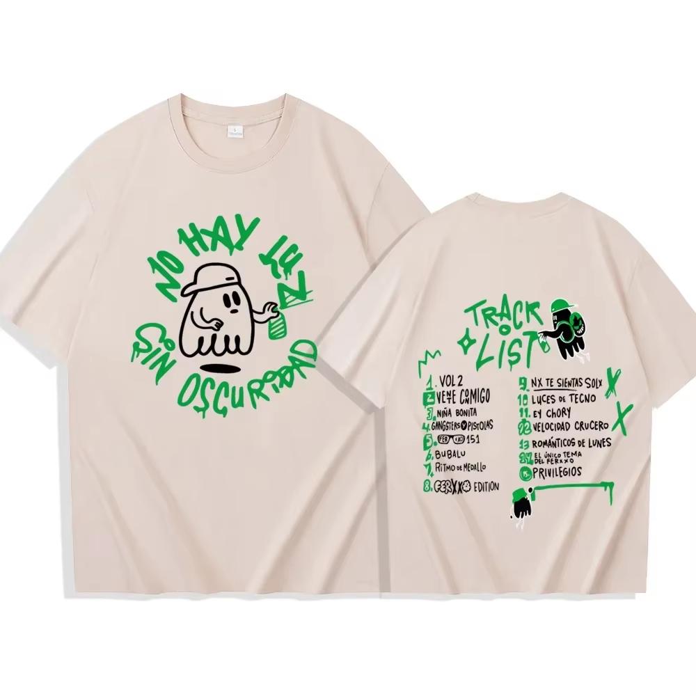 Feid Ferxxo Don't Be Afraid of The Dark Harajuku Fashion T-Shirt Men's  Crew Neck Short Sleeve Shirts Printed Cotton