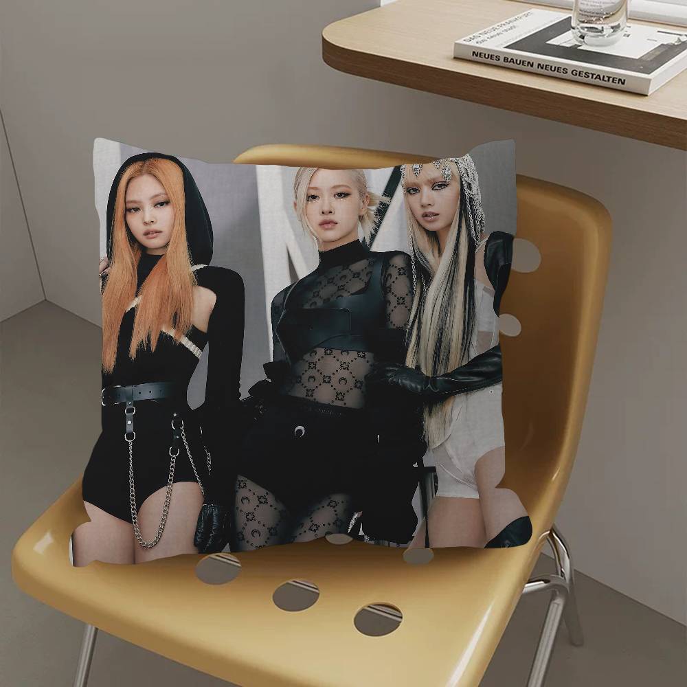 Популярная K-pop группа B-Black Розовый дизайн наволочки чехла для подушки декорация для праздника