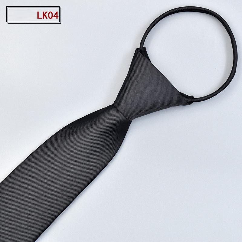 Мужской благородный галстук для свадебной вечеринки, деловые официальные костюмы, модный удобный предварительно завязанный галстук на молнии, узкий галстук