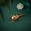 Brass Insect Figurine Miniature Bugs Tea Pet Ornament Copper Beetle Statue