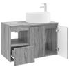Bathroom Furniture Set 2 pcs Grey Sonoma Engineered Wood