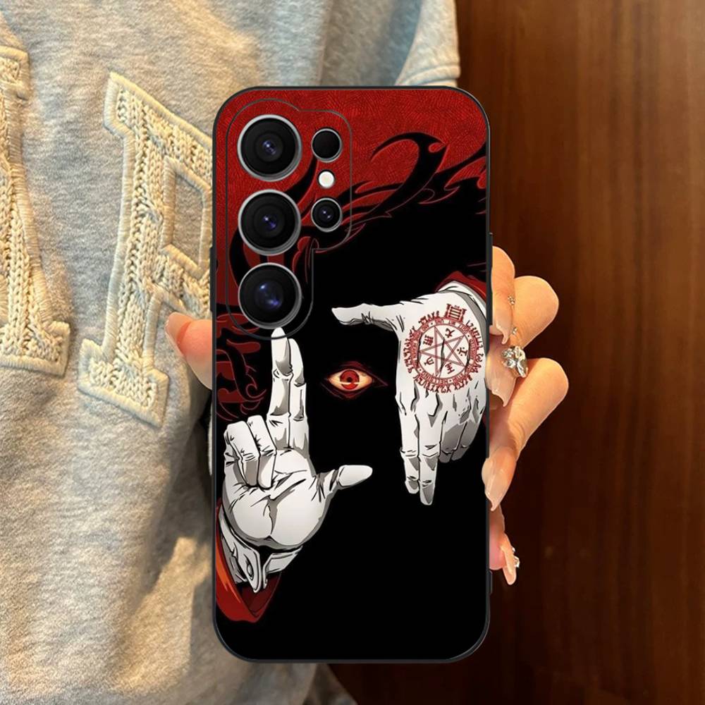 Чехол для телефона Hellsing в стиле аниме ужасов для Samsung S 24 Fe 25 Ultra Plus 20 Lite 21 30 22 23 24 22 Ultra 5G Fundas