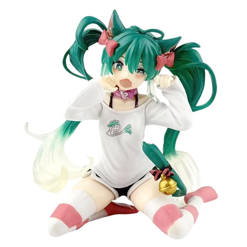 Hatsune Miku New In Stock In A World With Closed Windows Collectible Anime Action Kwaii Miku Figures Model Toys Christmas Gifts
