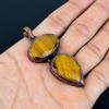 Tiger's Eye Copper Electroformed Pendant, Handmade Gemstone Pendant Jewelry, Gifts For Wife Brand New Pendant