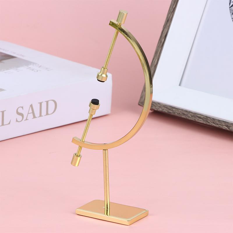 Sphere Metal Base Globe Shape Gold Stand Glass Ball Display Stand Decorative Ornaments Crafts