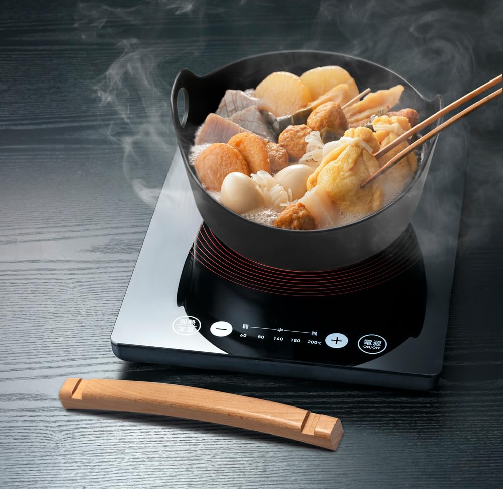 Чугунный горшок Ishigaki Delish Life, 18 см, со съемной ручкой, подходит для различных блюд, 4565