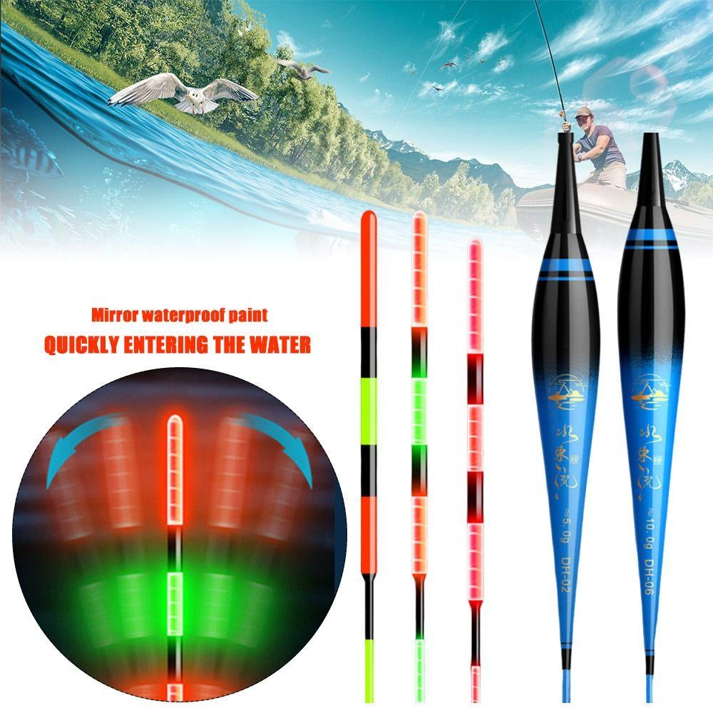 2 Подсветка Поплавок Длинный Хвост Боббер Буй Новый Поплавки для Рок-Рыбалки Рыбалка