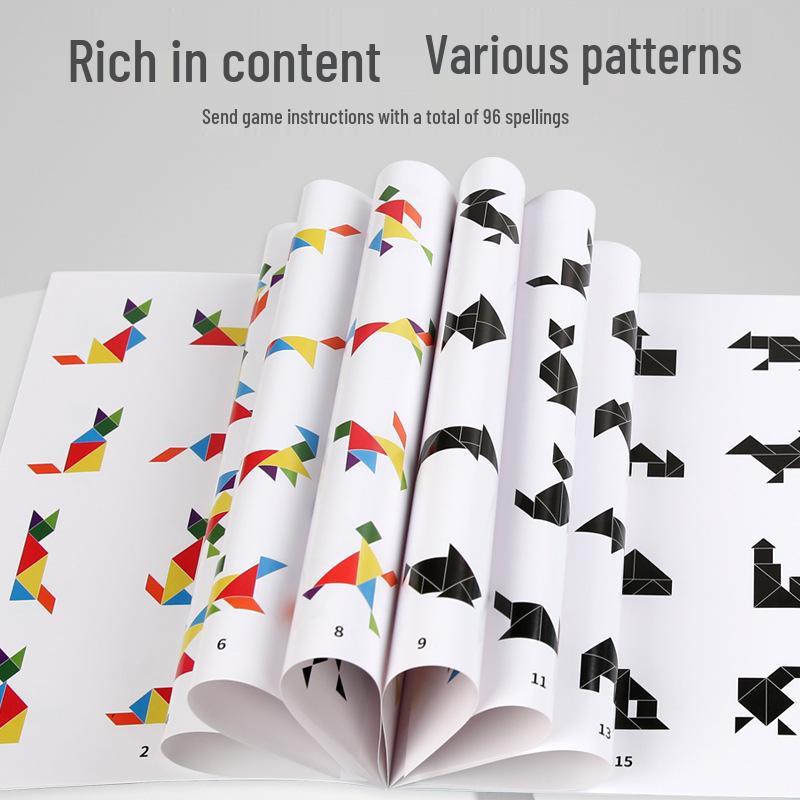 Магнитный танграм для маленьких детей - Развивающая деревянная игрушка для раннего обучения