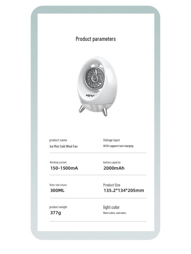 Мини двойной USB-кондиционер и увлажнитель воздуха для рабочего стола