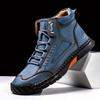 Handmade Men Boots Design Sneakers Man Outdoor Casual Leather Men Shoes Ankle Boots Fall Breathable Hot Sale 2025