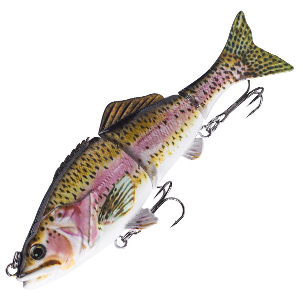 Metal Artificial Hard Bait Crank Lure 152MM 52G Multi-Section Fish Road Simulation Faked Bionic Bass Bait Hooks Multi-Bait Types