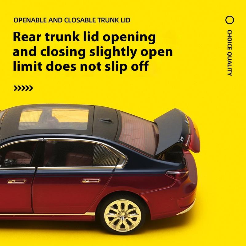 Масштаб 1/24 BMW THE I7 G70 M70L Чистый Электрический Новая Энергия Лимузин Сплав Металл Литой Модель Автомобиля Звук и Свет Украшения Подарок Ребенок