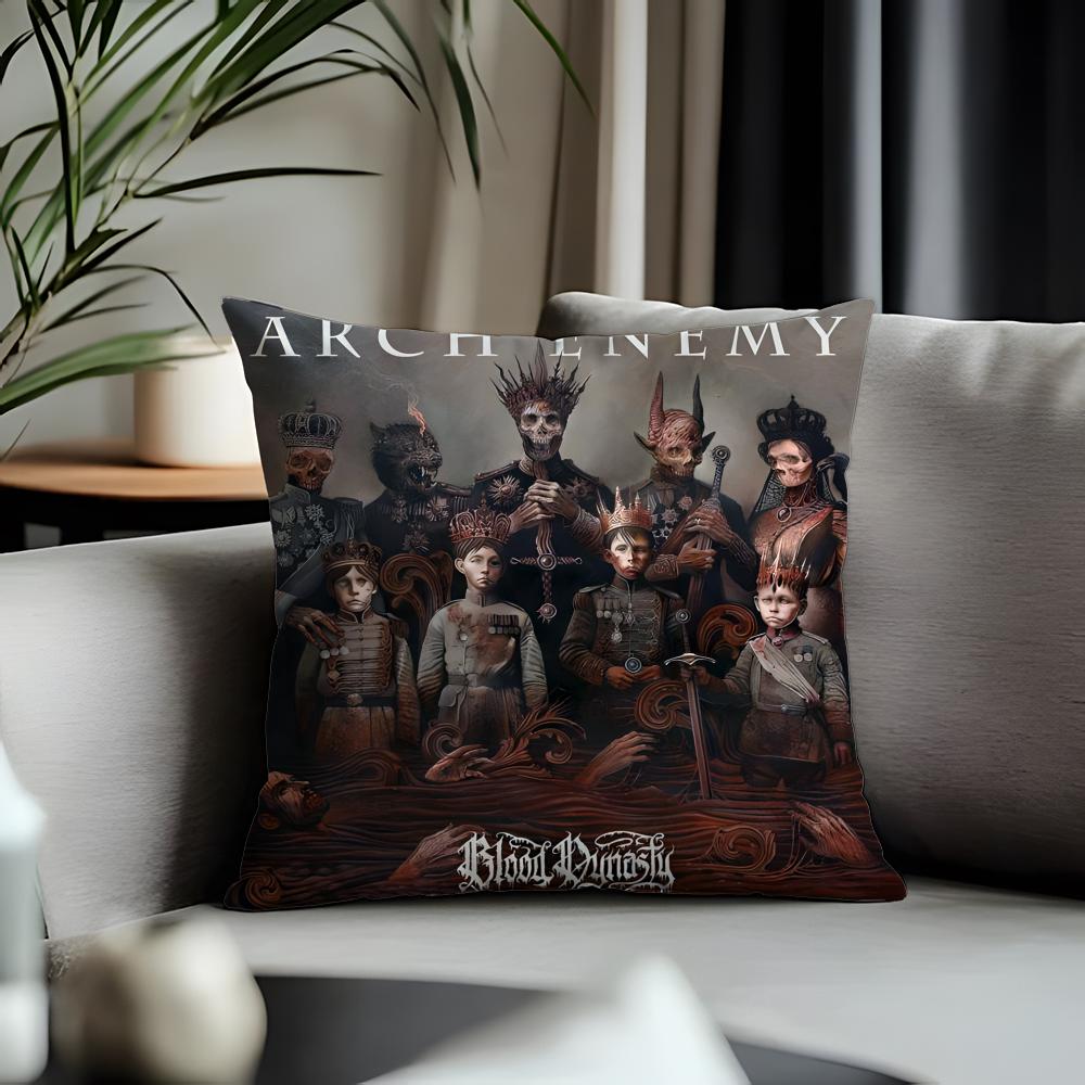 Fashion Aarch Enemyew Cushion Cover Antidustmite Pillowcase Invisible Zipper Silky Short Plush Sofa Cushion Cover