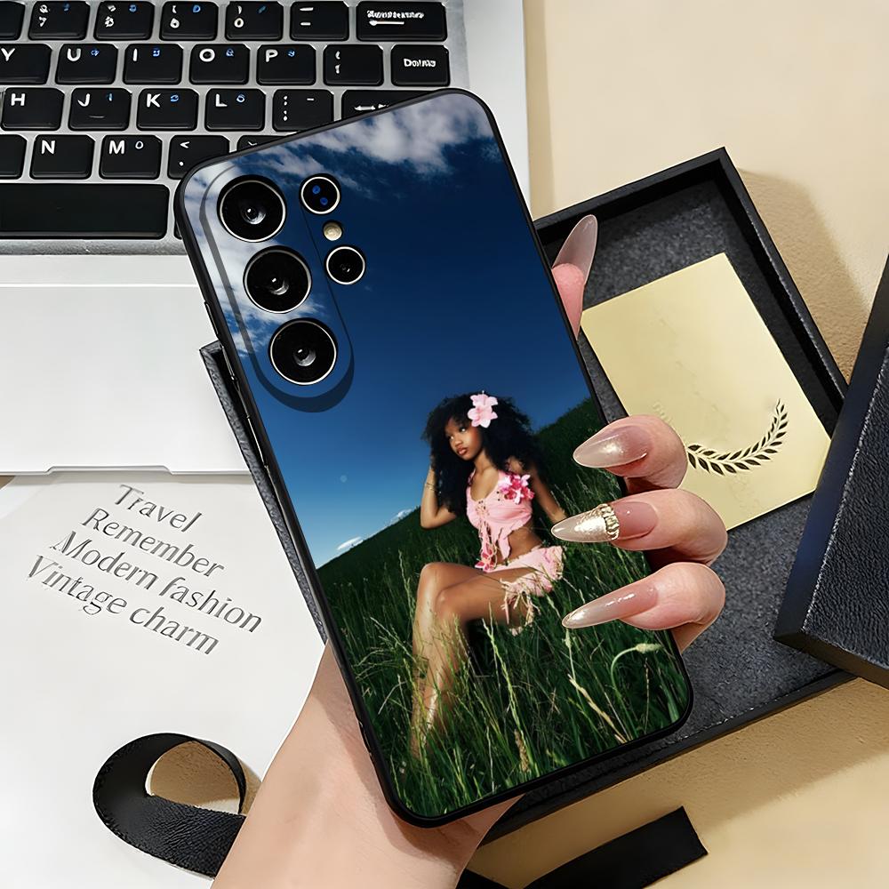 Singer SZA Lana Phone Case For Samsung S26 S25 S24 FE S23 S22 S21 Plus S20 Ultra Note20Ultra Black Soft Shell