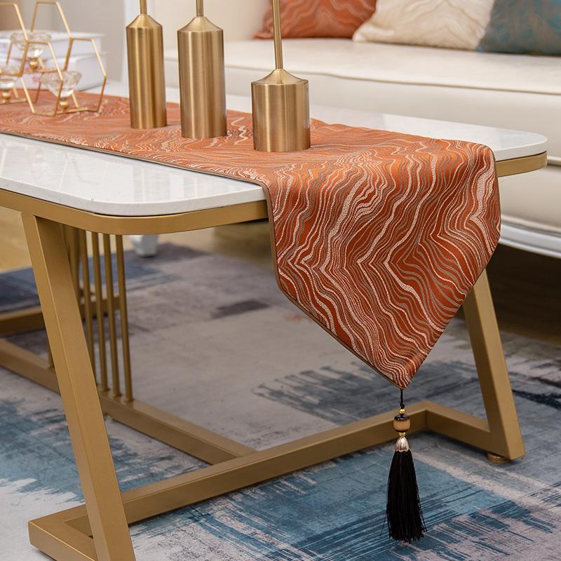 Современная вышивка, водная рябь, чайные столики, бегун, европейские атласные столы, флаг для гостиной, обеденный стол, чехол для телевизора, ткань для гостиничного стола, флаг