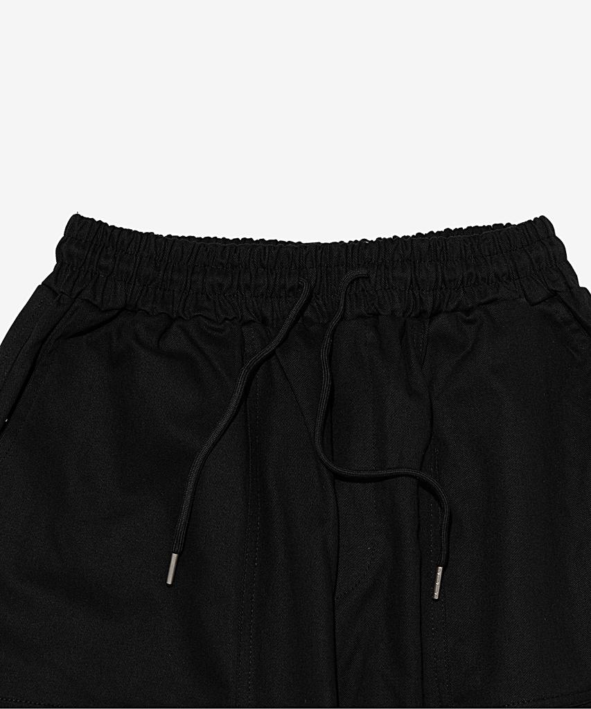 OTHERFITS Pigment Cargo Drawstring Wide Pants (Black)