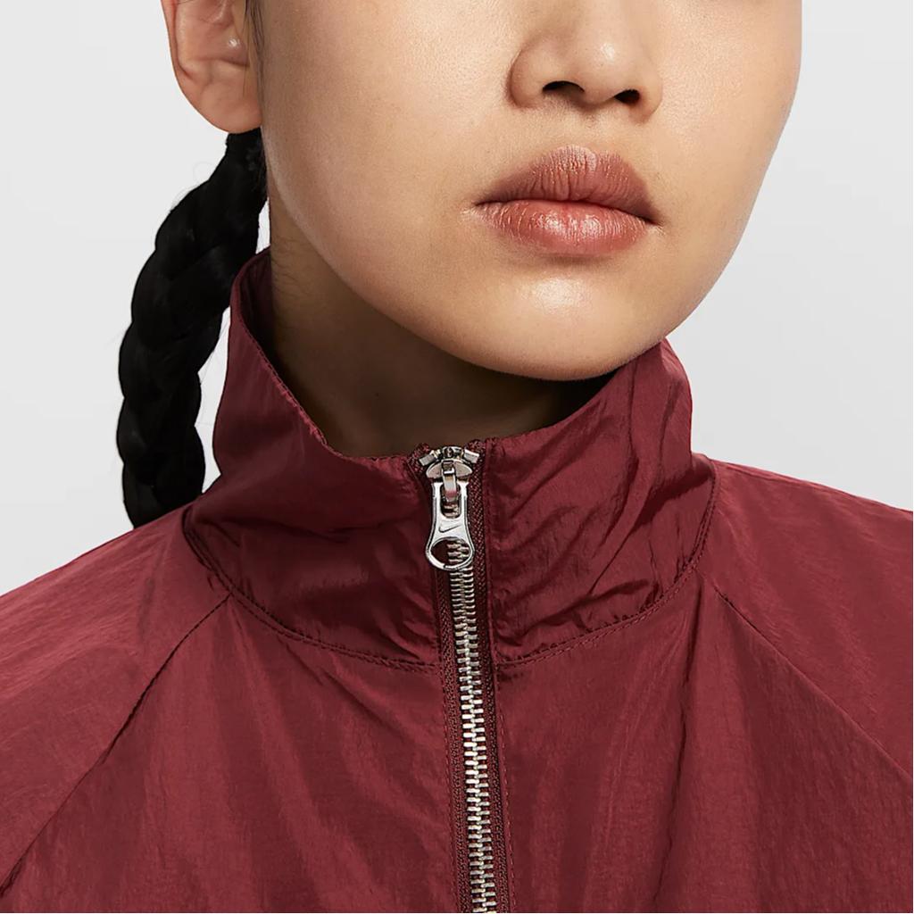 Nike Ss25 Windrunner Fashion Stand Collar Versatile Comfortable Jacket Women Jacket Red FV6305-619