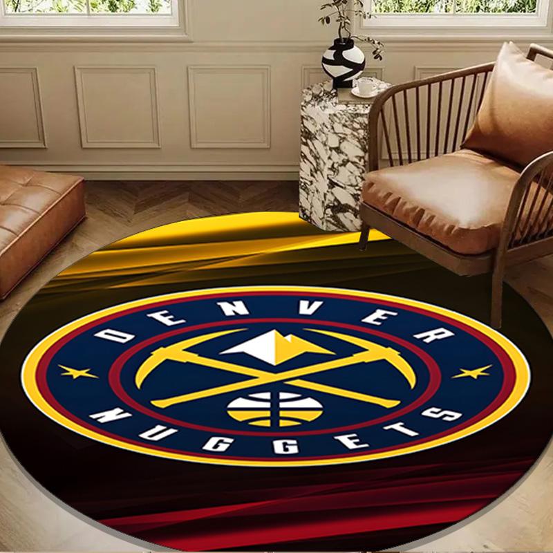 Denver Basketball Team Round mat, Anti-slip Circle Carpet Chair rug For livingroom,Bedroom, doormat home decor Gift Christmas Gifts