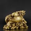 Дракон Черепаха Лонги Родитель и ребенок с пятью императорами Монета Медь Латунь Фэн-шуй Товары Украшение Удача Удача Удача Удача Удача Бизнес