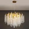 Modern Living Room Chandelier Nordic Luxury Crystal Chandelier Decoration Villa LED Light Bedroom Lighting Ceiling Pendant Lamp