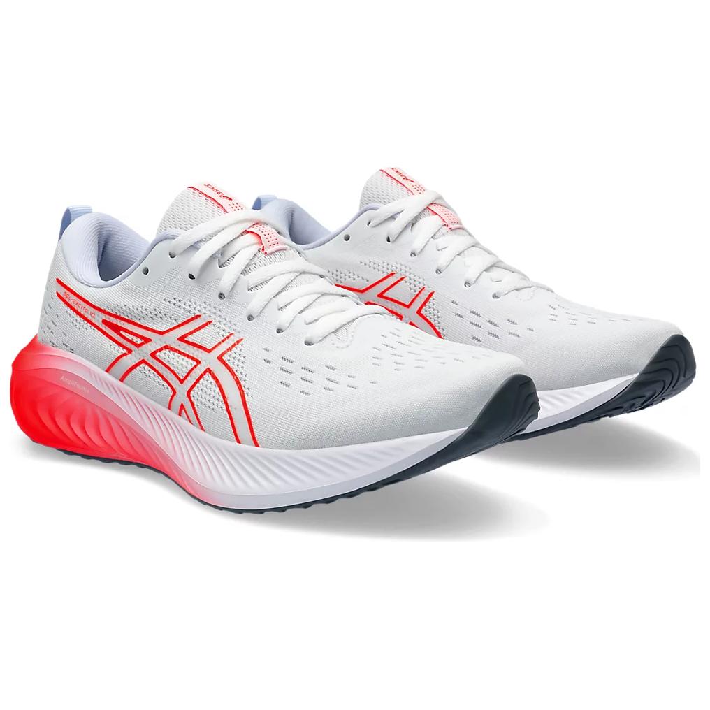 Asics Gel-Excite 10 Удобная Мягкая Амортизация Дышащие Низкие Кроссовки для Бега Женские кроссовки Белый Красный 1012B418-101