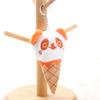 Panda ice cream pendant plush keychain cone panda doll bag pendant doll doll gift