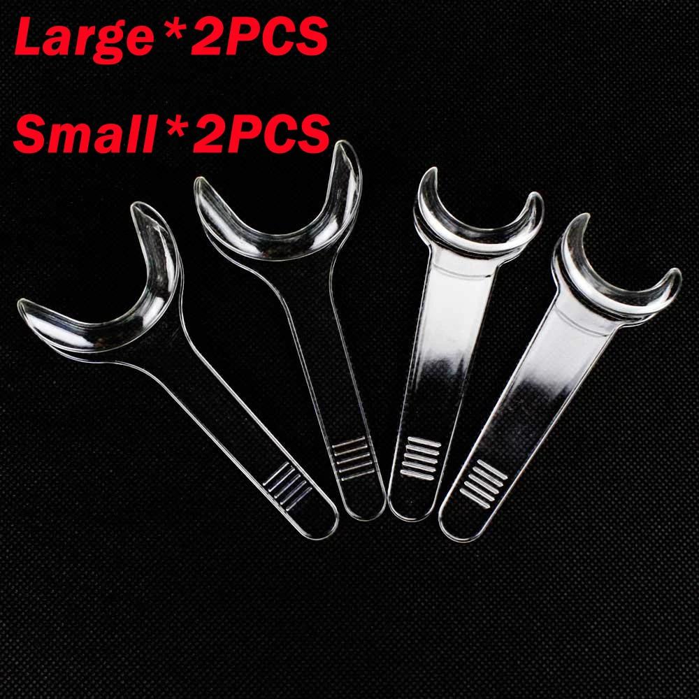 4Pcs T Shape Dental Single Head Lip Retractor Mouth Opener Tooth Cleaning Oral Care Tools Set