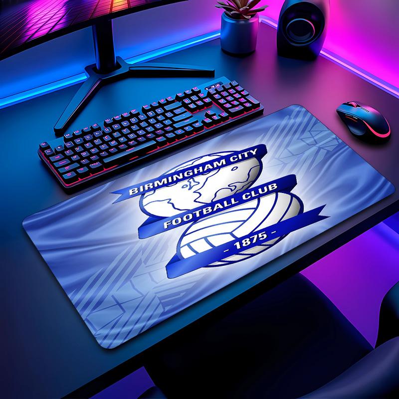 Birmingham City Football Pattern Mouse Pad Non?Slip Rubber Base Gaming Mousepad For Desk Office Home