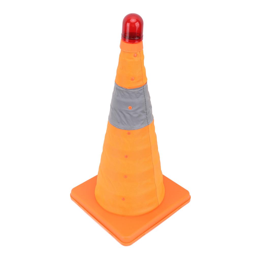 Предупреждающий фонарь Ночное видение Светоотражающий знак Подъемный конус дорожной безопасности для парковки 45 см Высота в растянутом виде