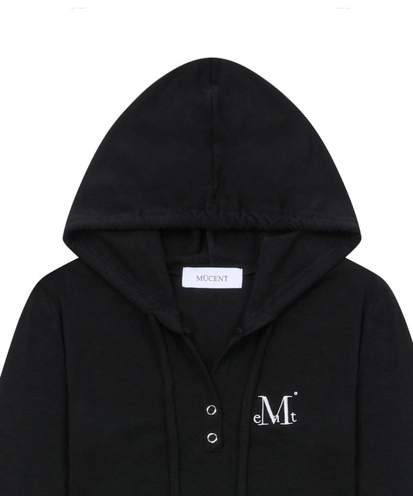 Mucent Cyan Hooded Neck Slim Fit Dress (4 Colors)