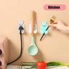 New Wall Plug Holder Door Key Bag Hanger Hook Wall Adhesive Kitchen Cute Organizer Rack Cellphone Charging Stand Wall Decor Hook