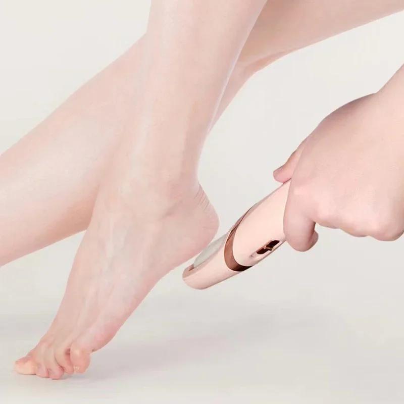 Электрический инструмент для удаления мозолей на ногах, перезаряжаемая пилка для ног, инструмент для педикюра, портативный водонепроницаемый инструмент для удаления мозолей на ногах, профессиональный педикюр