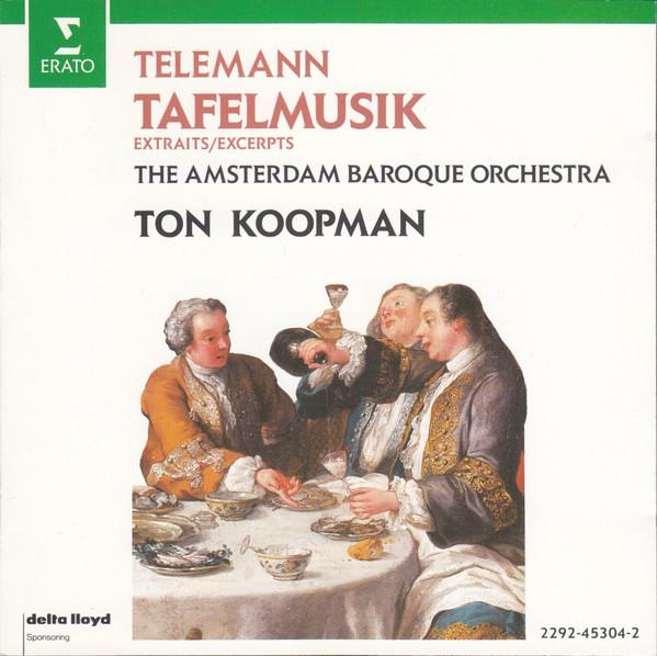 CD GEORG PHILIPP TELEMANN - TON KOOPMA - Tafelmusik (Extraits / Excerpts) 2292453042 Erato 1988 Germany Classical Used