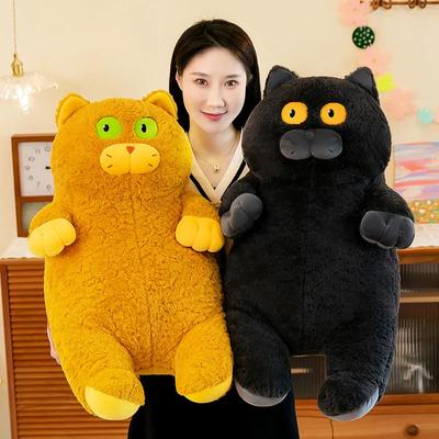 Новые стильные мягкие игрушки плюшевые кавайные кошки плюшевые игрушки куклы большая подушка кошка удобные и мягкие праздничные подарки для друзей