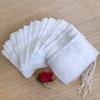 100Pcs Kitchen Fabric Tea Disposable Drawstring Non-Woven Bag Herb Filter Pouch