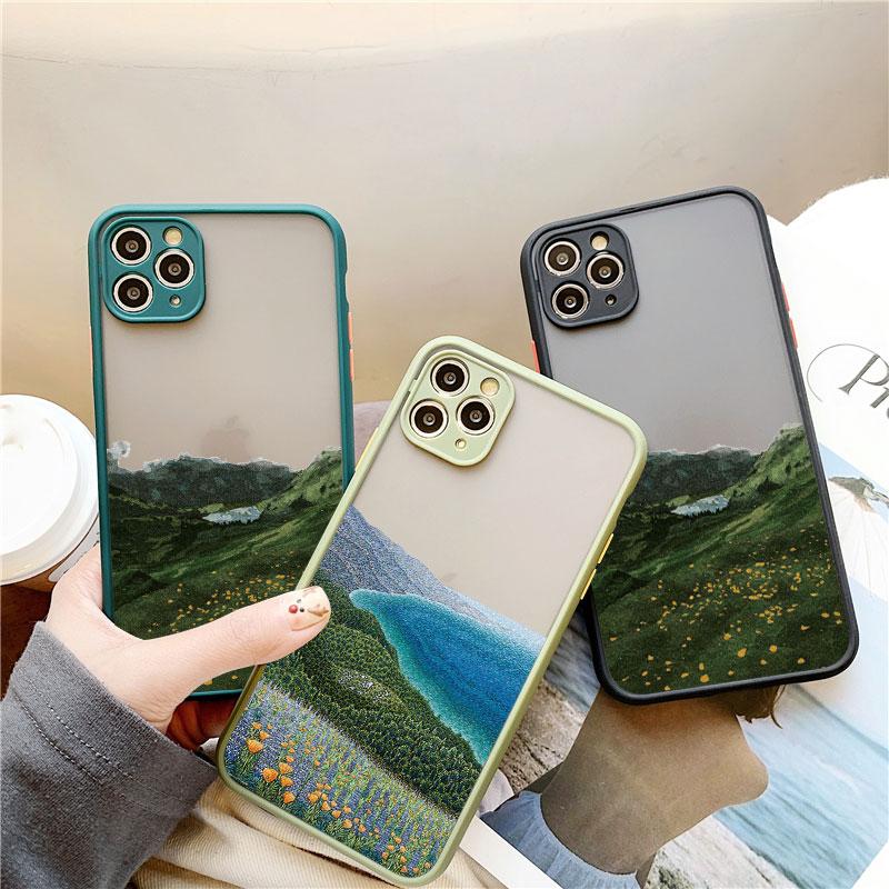 Field Flower Jungle Fresh Scenery Phone Case For iphone 16 14 11 12 13 15 Pro Max Mini 7 8 Plus SE2 XR XS Shockproof Cover Funda