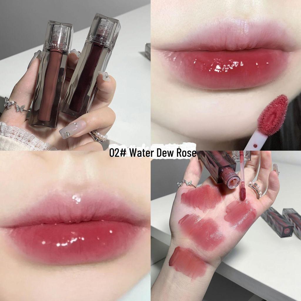 SHAQINUO Watery & Shiny Mirror Lip Glaze — увлажняющий, антипригарный, стеклянный блеск для губ
