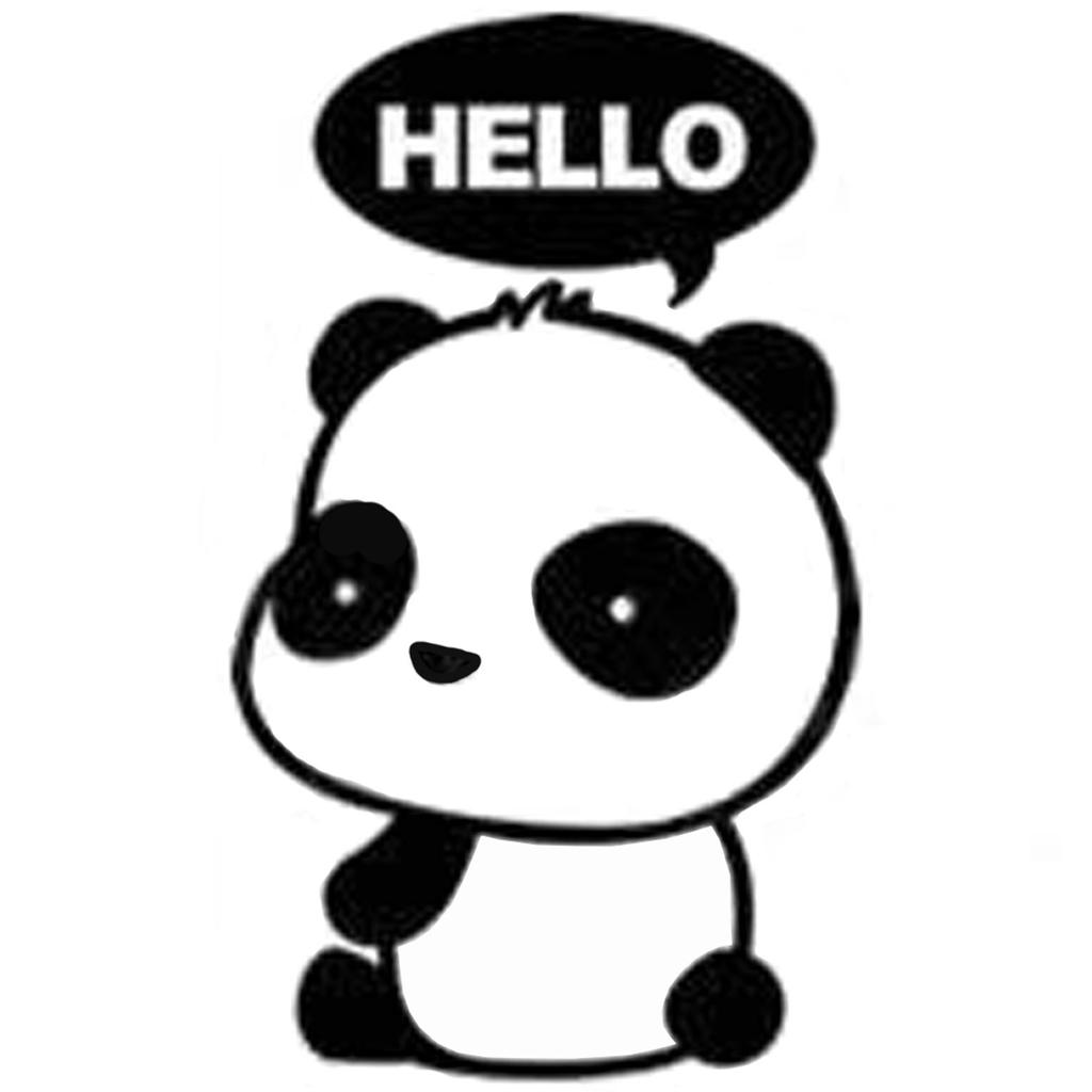 Наклейка Muralist Creative Notebook Спальня Панда Съемная Наклейка На Стену Наклейка Выключатель